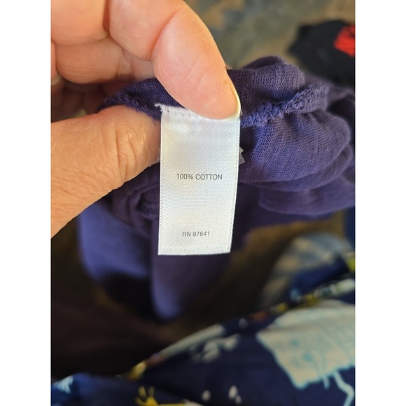 J Jill Women's Dark Blue/Purple Sleeveless Jersey Knit Dress Size M Vacation - Picture 6 of 7